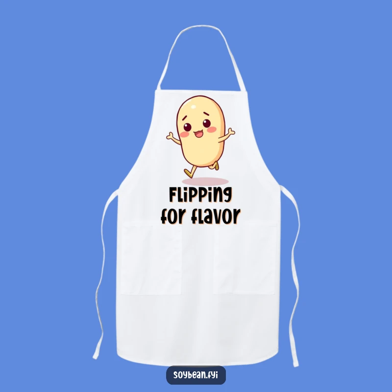 Funny Kitchen Soybean Apron: Skipping Chef, Fun Humorous Gift for Cooks