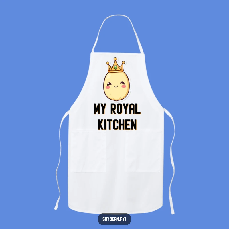 Funny Royal Soybean Apron: Cook Like Royalty, Unique Kitchen Gift