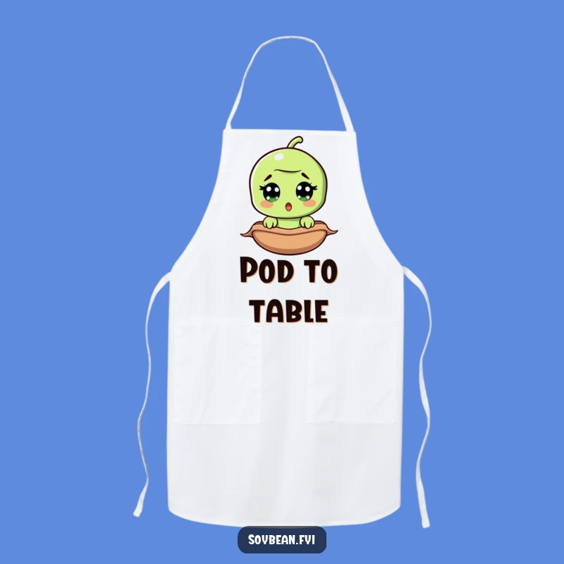 Funny Surprised Soybean Apron: Cook with a Hilarious and Shocking Flair!