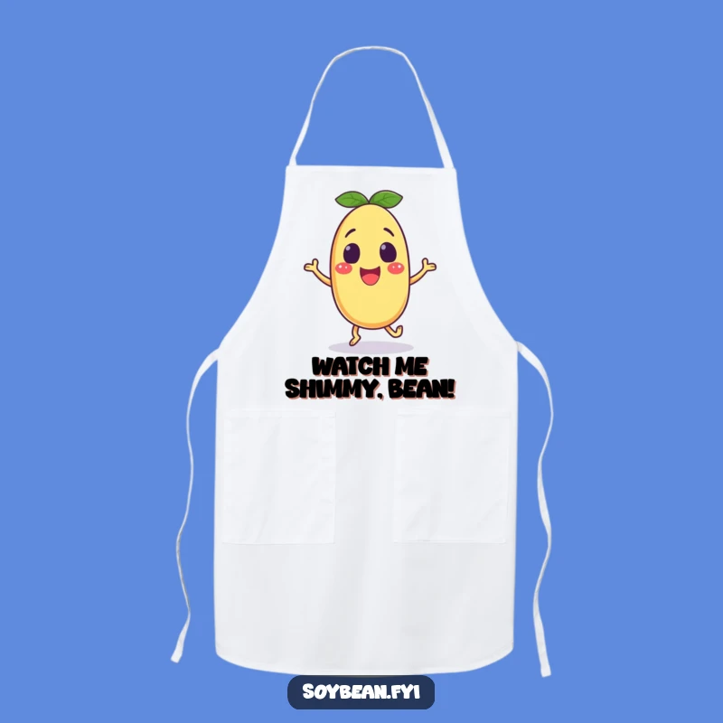 Funny Excited Soybean Apron: Dance in the Kitchen Humorous Gift