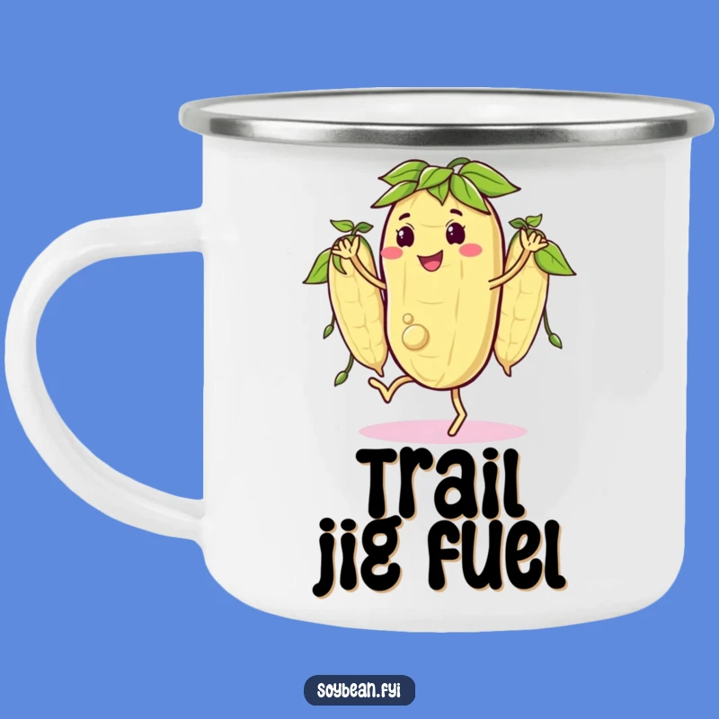 Funny Camping Mug: Jigging Soybean - Rustic Pods Cup - Gift!