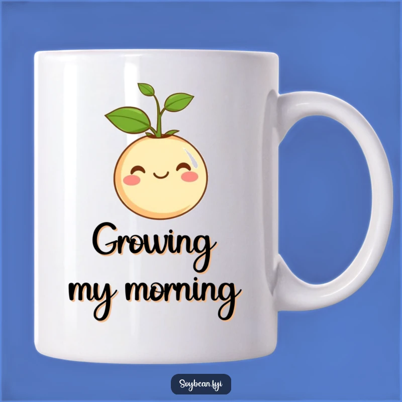 Funny Happy Soybean Sprout Mug: A Joyful Gift for Growth!