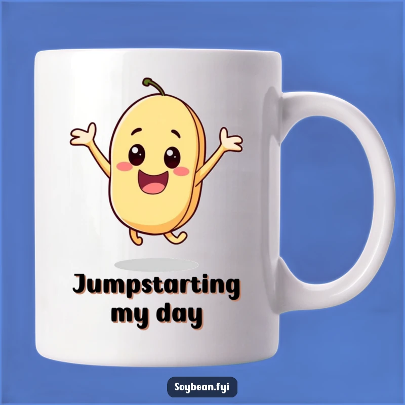 Funny Jumping Soybean Mug: Excite Your Mornings, Perfect Cheerful Gift