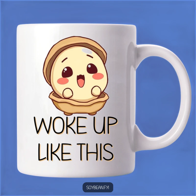 Funny Surprised Soybean Peeking Mug: Curious Foodie Gift, Perfect Present