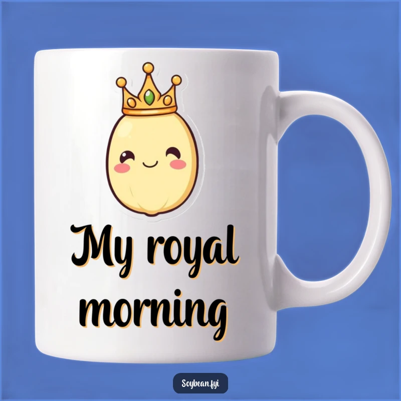 Funny Royal Soybean Mug: King of Beans, Perfect Regal Gift