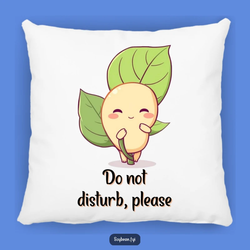Funny Shy Soybean Pillow: Cozy Comfort for Introverts, Perfect Humorous Gift for Couch Cuddlers