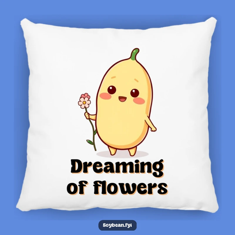 Soft Funny Blooming Soybean Pillow: Cuddle Up with Kindness, Sweet Decor Gift