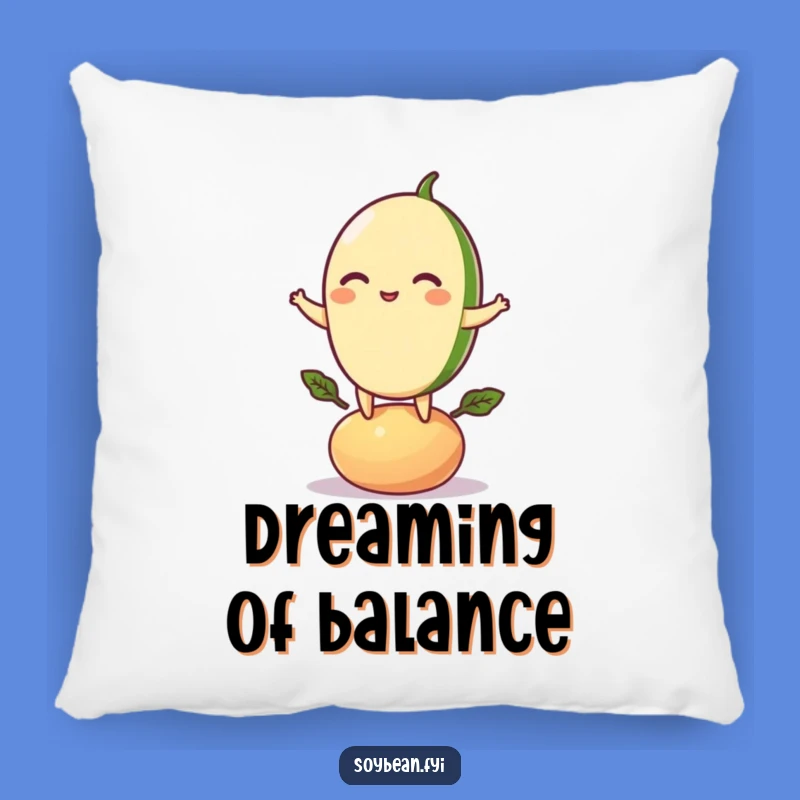 Funny Balancing Soybean Pillow: Cozy Up with Healthy Humor