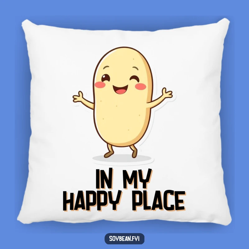 Funny Kawaii Soybean Dance Pillow: Comfy and Hilarious Accent for Your Couch