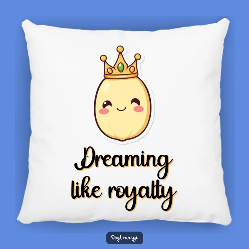 Funny Royal Soybean Pillow: Comfort Fit for a King, Cute Gift