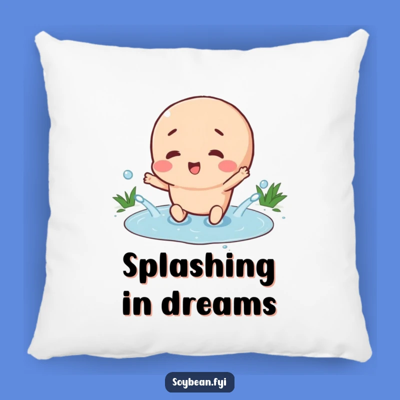 Funny Splashing Soybean Pillow: Cozy Comfort with Hilarious Joy!