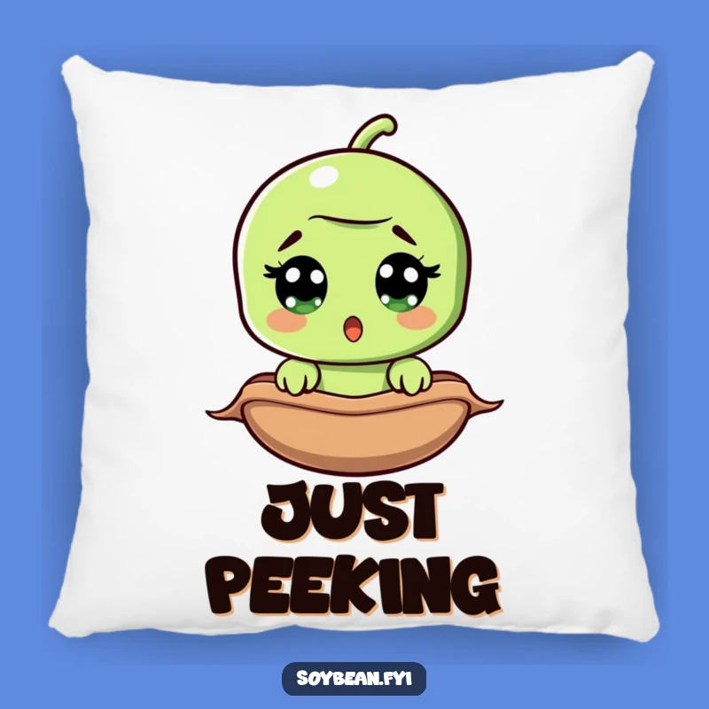 Funny Surprised Soybean Pillow: Cozy Up with This Hilarious Comfort!