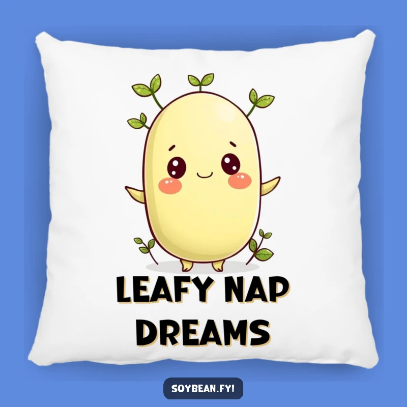 Funny Sprouting Soybean Pillow: Cozy Growth & Comfort!