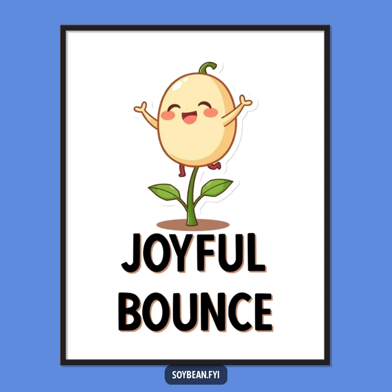 Funny Digital Art: Bouncing Soybean - Instant Delighted Sprout Download - Gift!