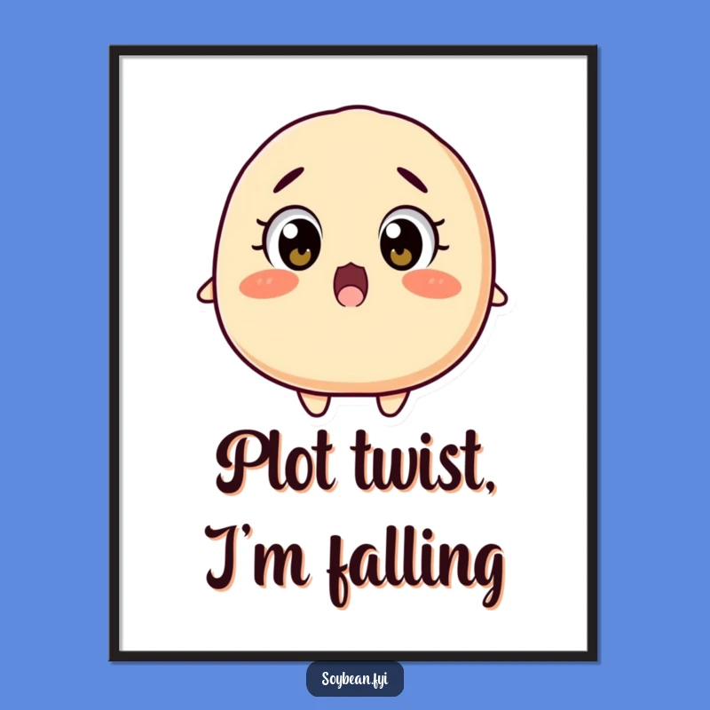 Funny Surprised Soybean Digital Art: Instant Shocking Humor!