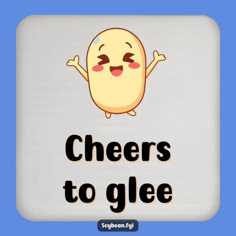 Funny Kawaii Soybean Jump Coaster: Protect Surfaces with Joy