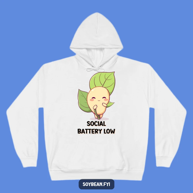 Funny Shy Soybean Hoodie: Cozy Introvert Apparel, The Ultimate Humorous Gift for Bean Lovers