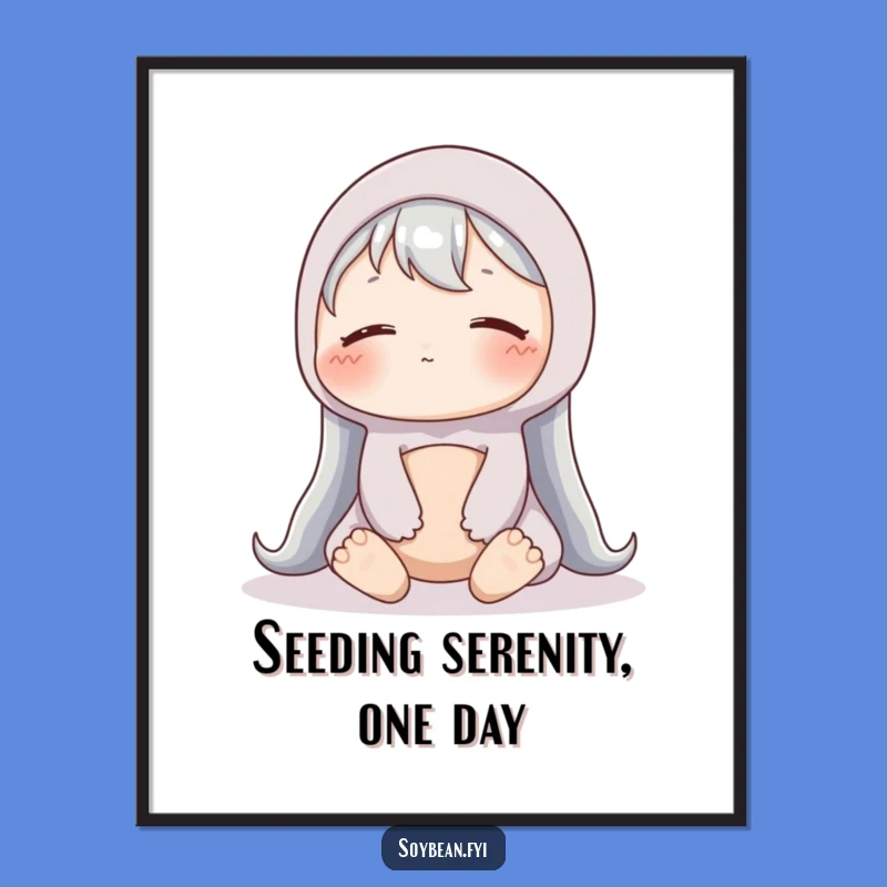 Free Printable Content Soybean Wall Art: Peaceful & Funny Downloadable Decor