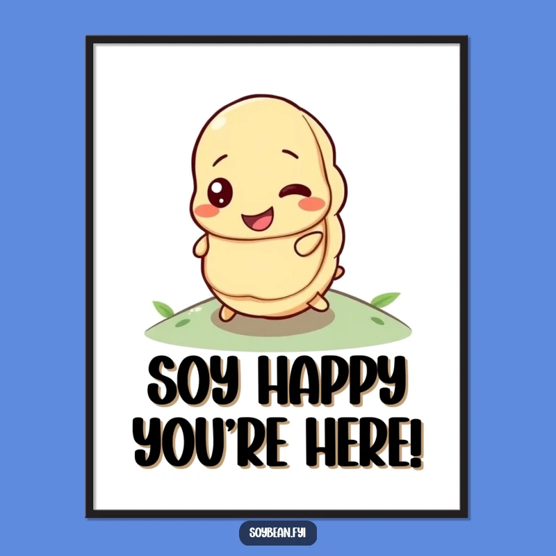 Free Printable Determined Soybean Motivational Wall Art - Funny Downloadable Art