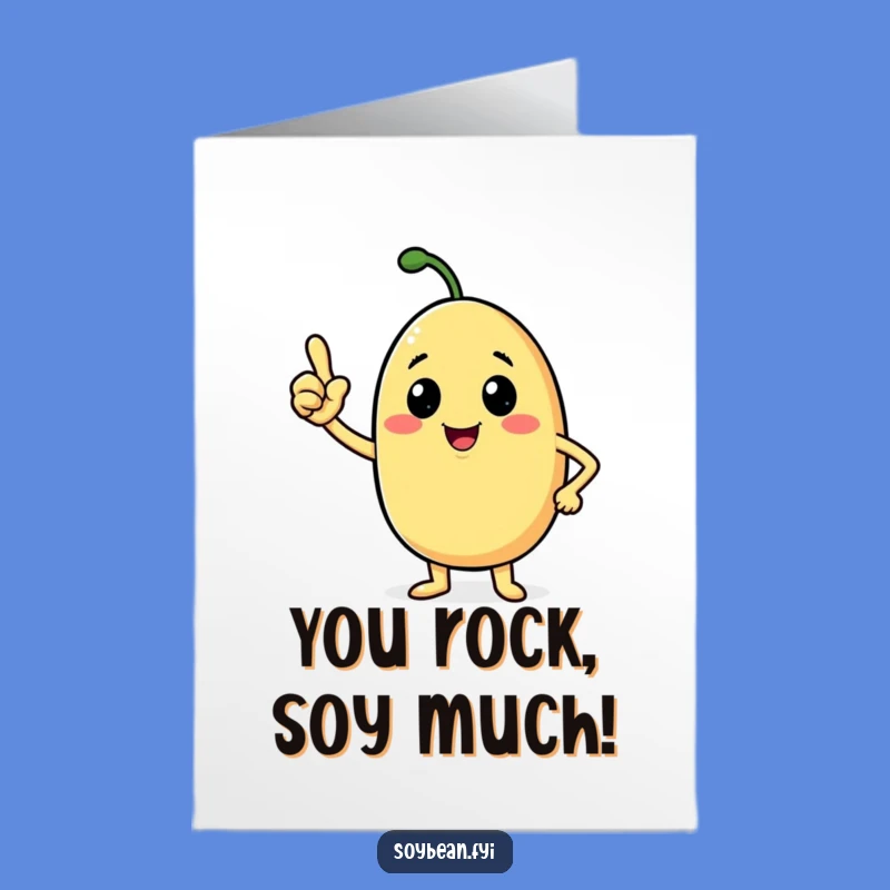 Free Printable Confident Soybean Congrats Card - Empowering Downloadable Success Message