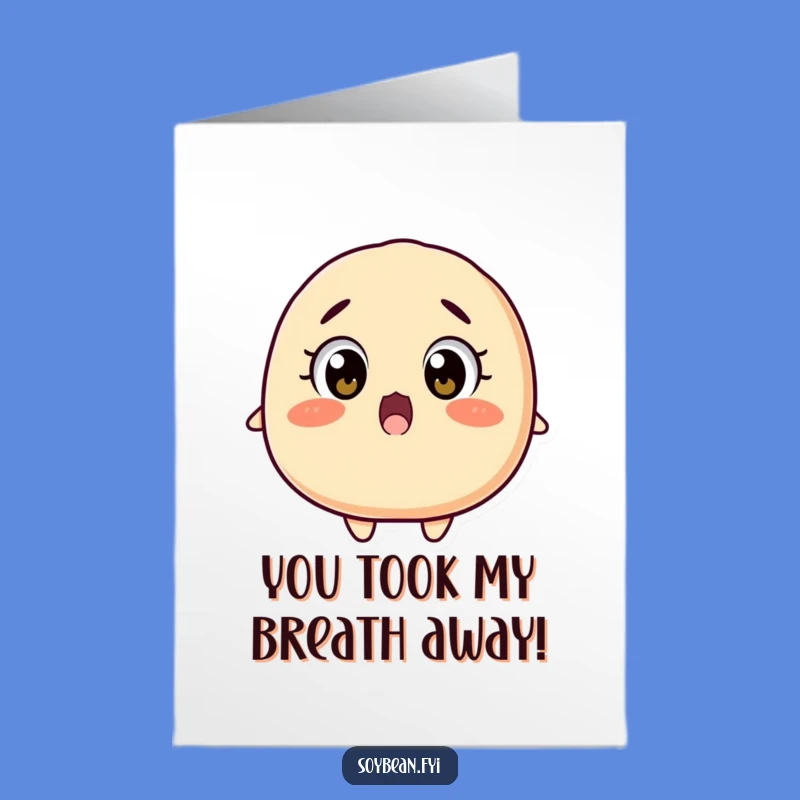 Free Printable Congrats Card: Surprised Soybean Falling Backwards Humorous Gift