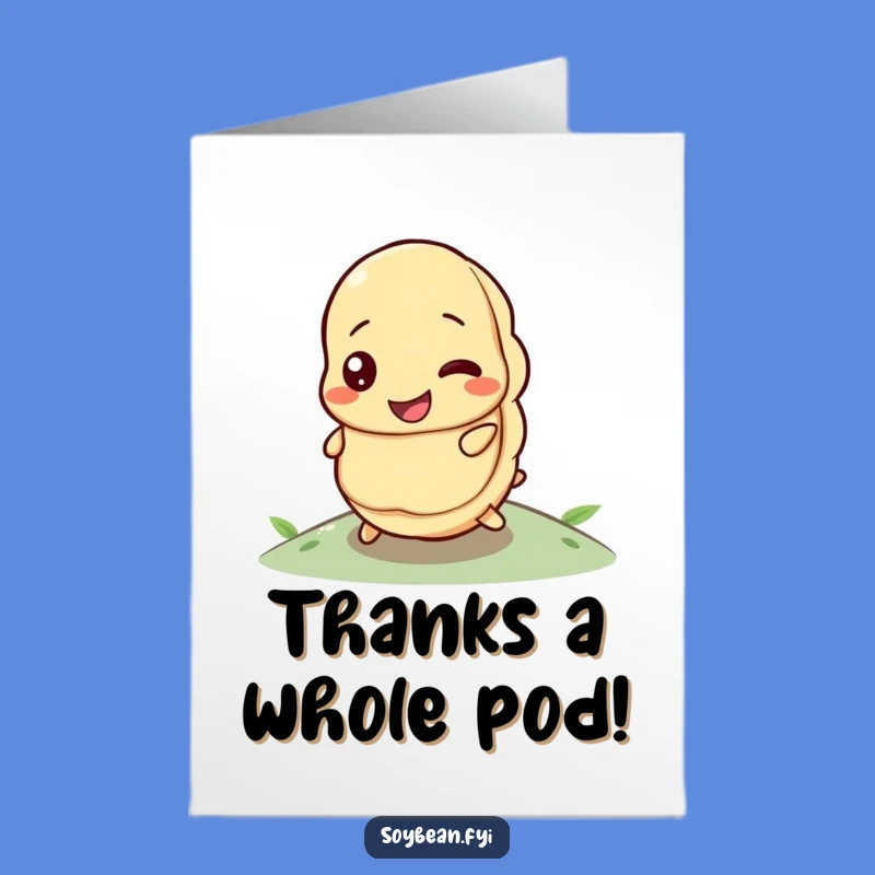 Free Printable Determined Soybean Thank You Card - Funny Downloadable Appreciation Gift