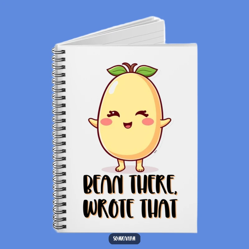 Funny Winking Soybean Notebook: Jot Down Ideas with a Smile, Perfect Gift for Writers