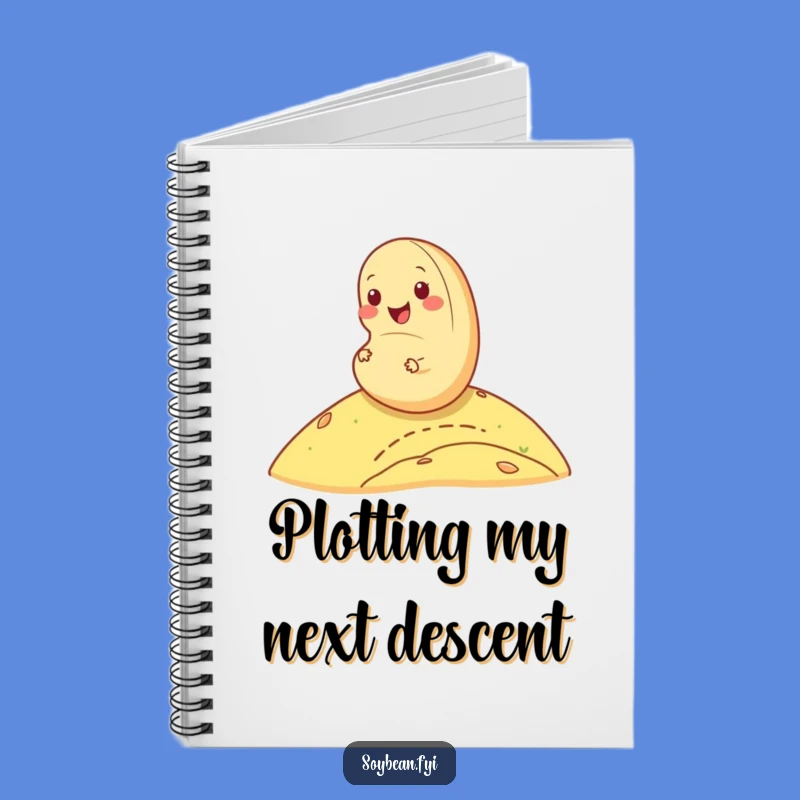 Funny Cheerful Soybean Notebook: Jot Down Ideas with Rolling Energy!