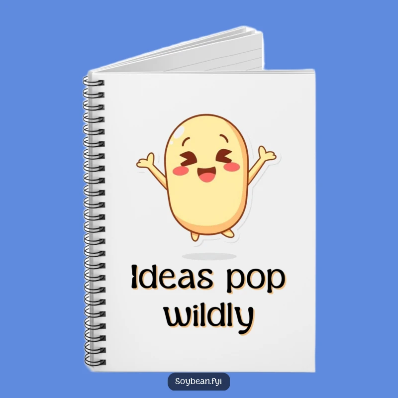 Funny Kawaii Soybean Jump Notebook: Jot Down Joyful Jumps!
