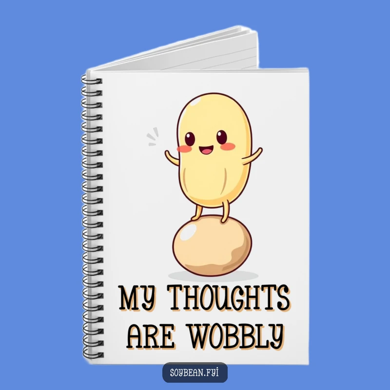 Funny Kawaii Soybean Wobble Notebook: Jot Down Laughs!
