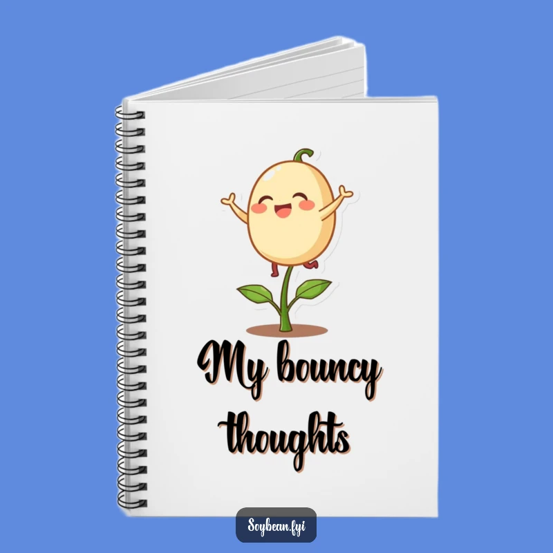 Funny Notebook: Bouncing Soybean - Delighted Sprout Journal - Gift!