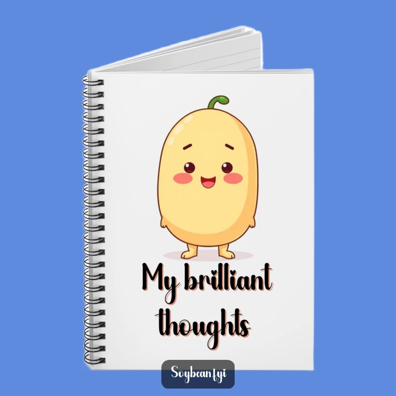 Funny Proud Soybean Notebook - Tall Ideas Journal, Confident Humorous Gift