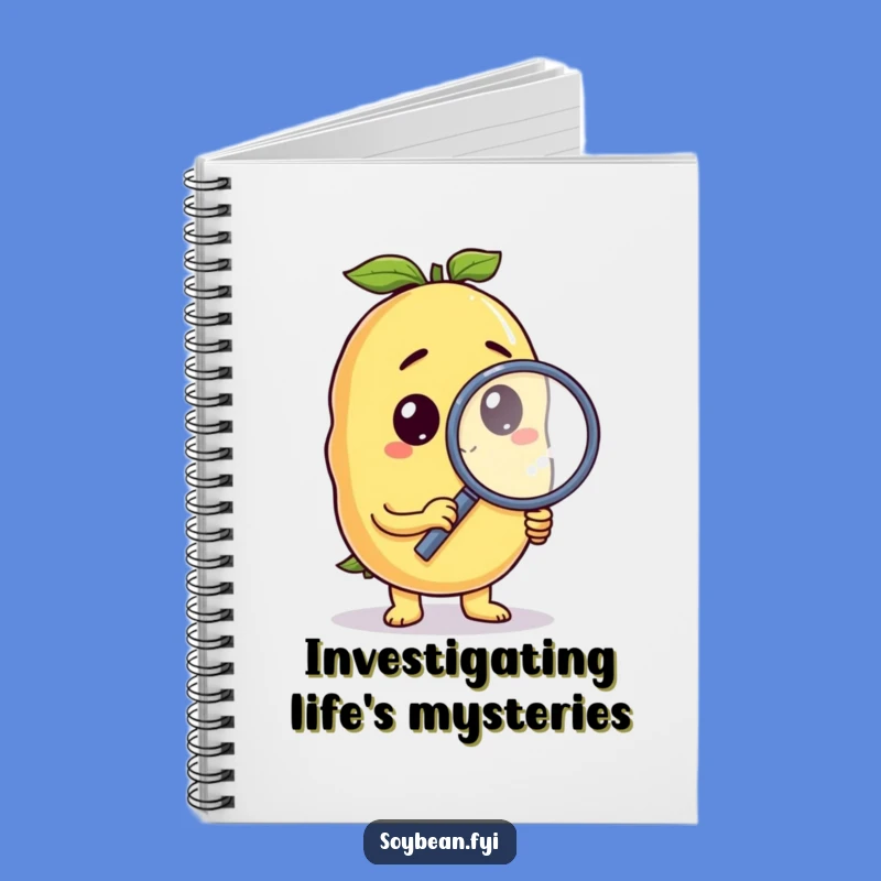 Funny Curious Soybean Notebook: Record Your Findings Humorous Gift