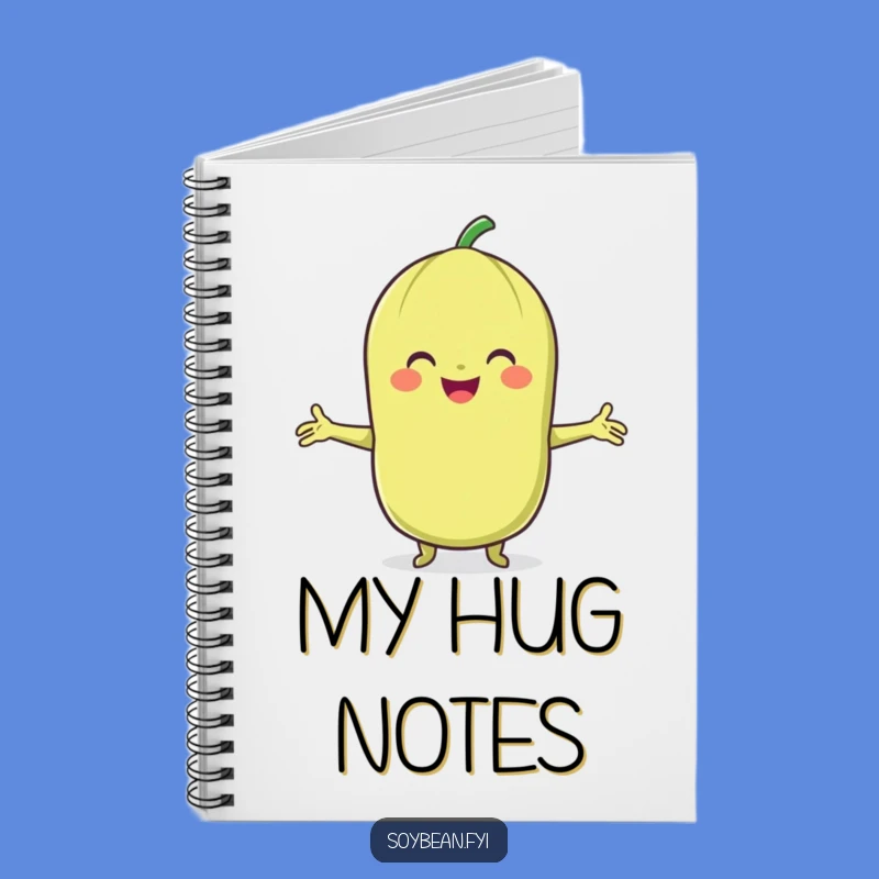 Funny Soybean Hug Notebook: Jot Down Thoughts with a Smiling Friend