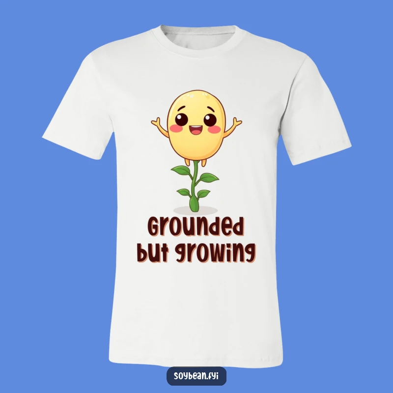 Funny Soybean Balance T-Shirt: Joyful Bean Sprout Shirt