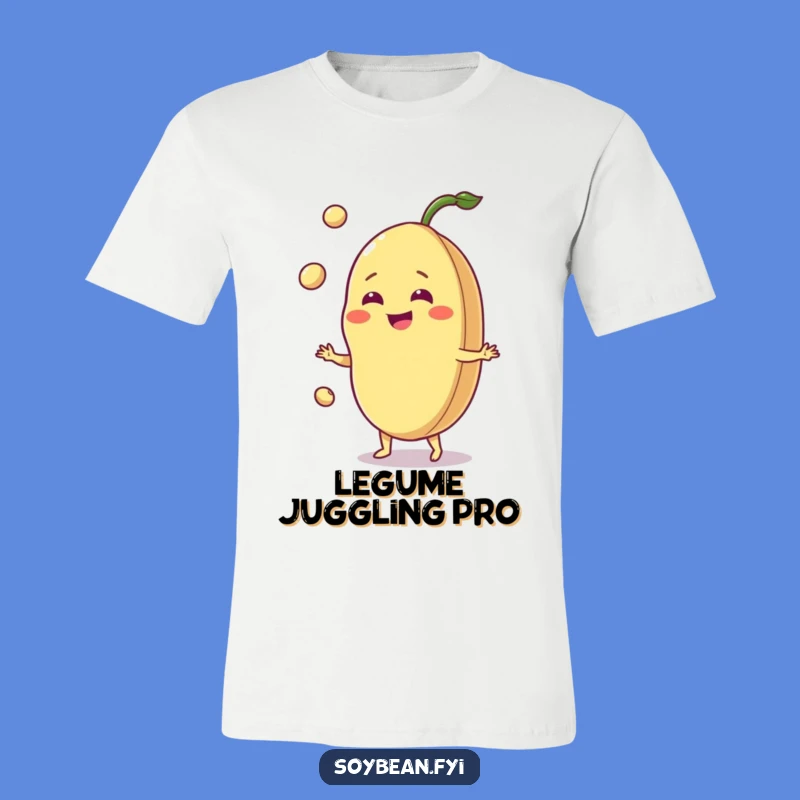 Funny Jovial Soybean T-Shirt: Wear Your Grin with This Hilarious Juggler Tee!