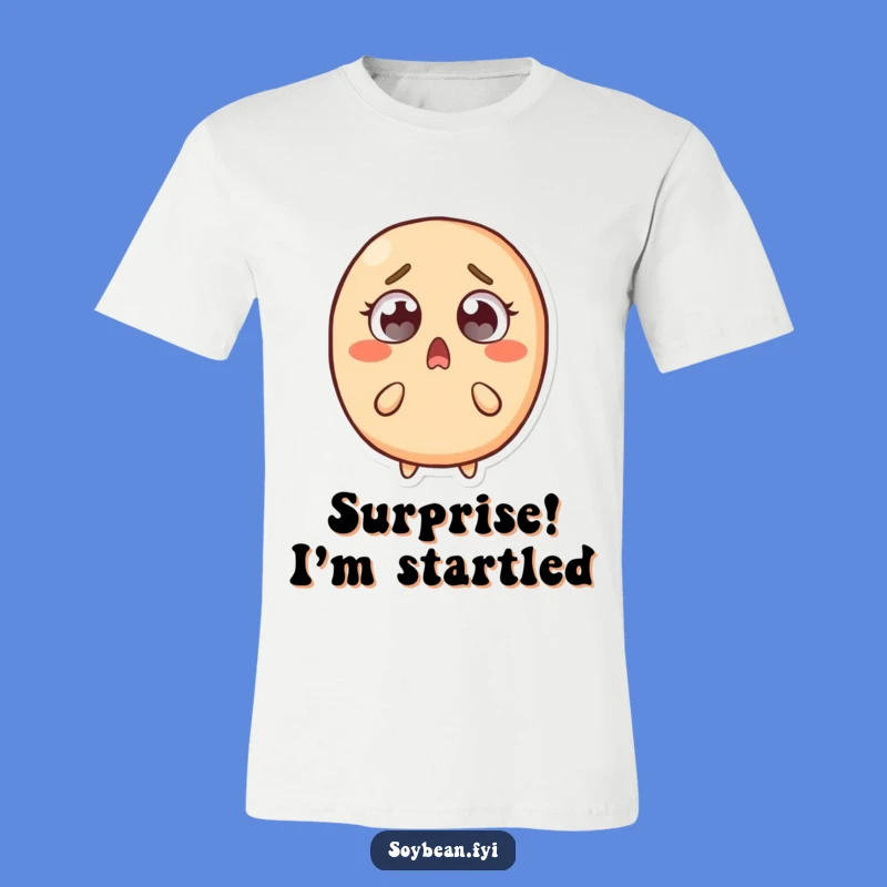 Funny Surprised Soybean T-Shirt: Wear Your Shock with Hilarious Style!