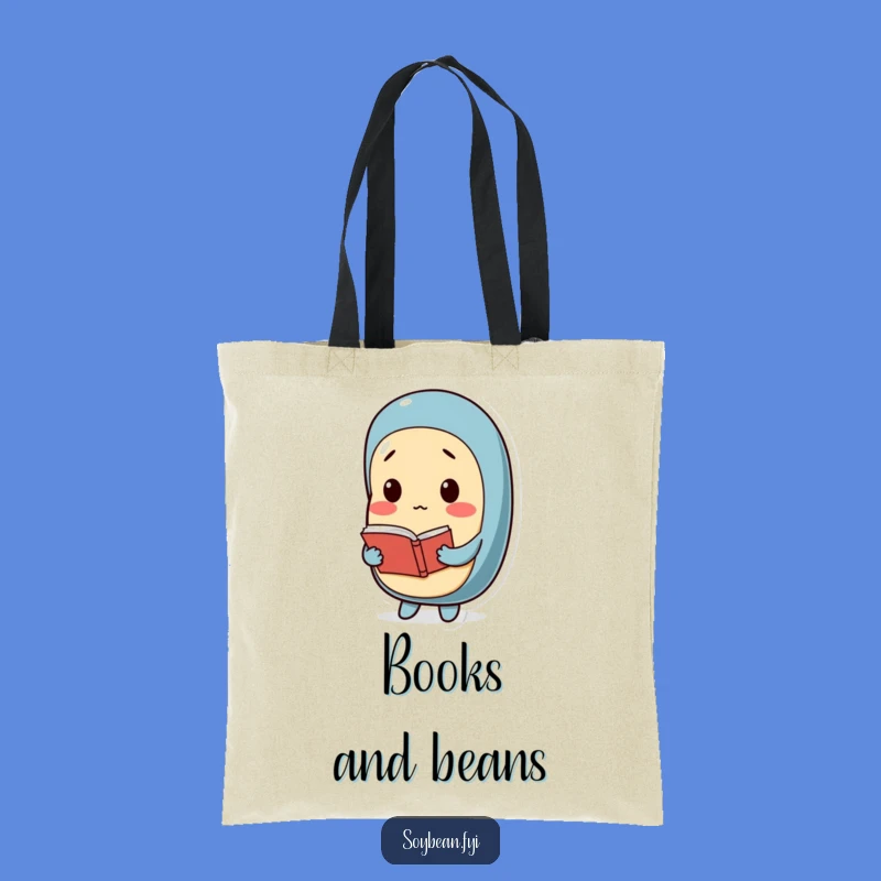 Funny Book Lover Soybean Tote Bag: Thoughtful Reader, Practical Funny Gift