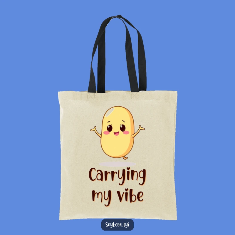 Funny Dancing Soybean Tote Bag - Carry Your Wiggles, Perfect Funny Gift
