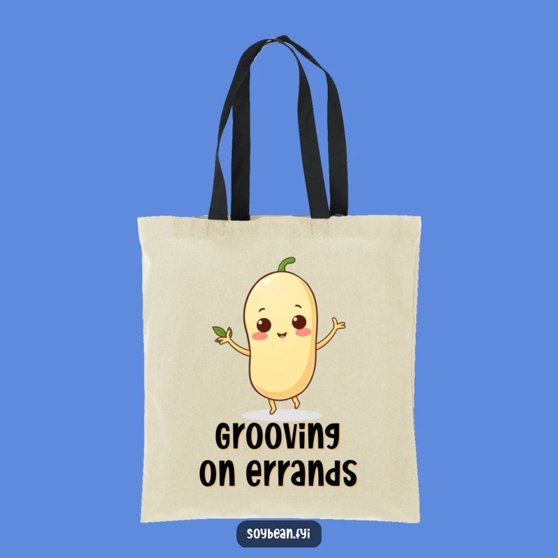 Funny Dancing Soybean Tote Bag: Carry Your Rhythm, Chic and Humorous Gift