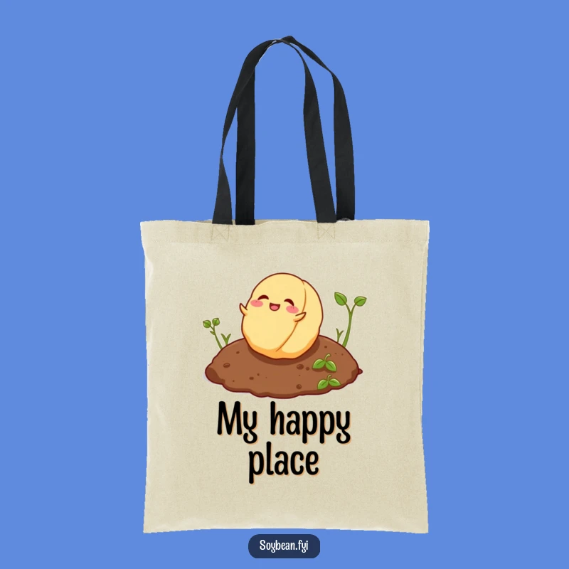 Funny Playful Soybean Tote Bag - Rolling Style, Practical Humorous Gift